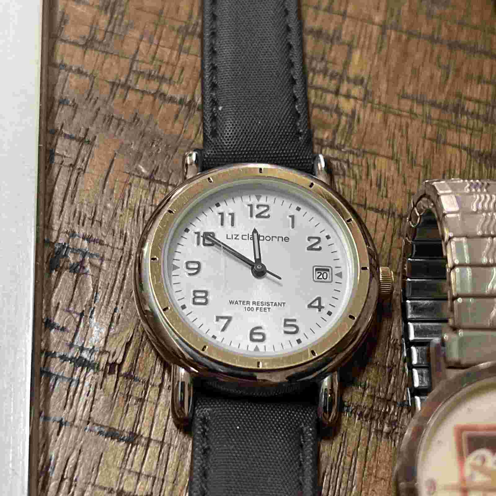 Womens Wristwatch Lot with 2 Silver Tone Stretch & Link Bands