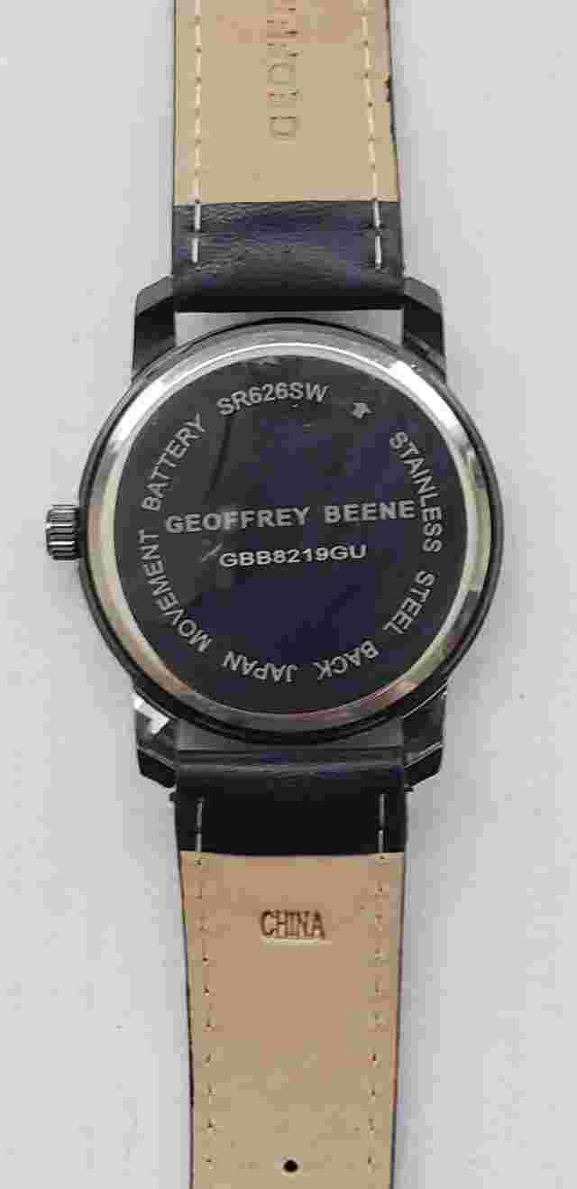 Geoffrey Beene Blue Sapphire Quartz Watch