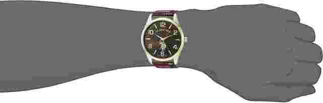 Reloj Para Hombres Casual Clásico Cuarzo Marrón Correa De Piel Sintética...
