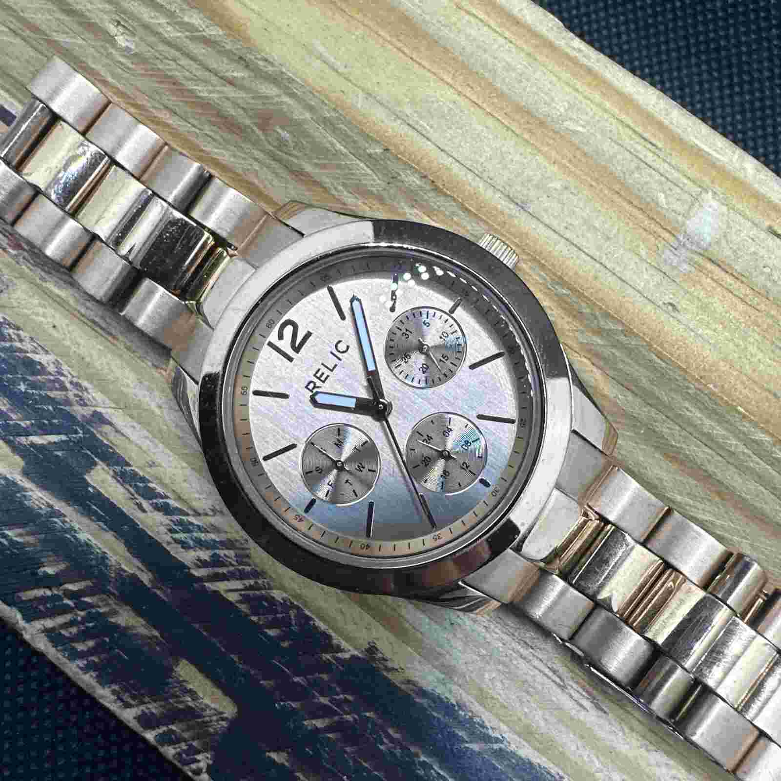 RELIC GIA ROSE GOLD TONE, MULTI DIAL BRACELET WATCH ZR15594