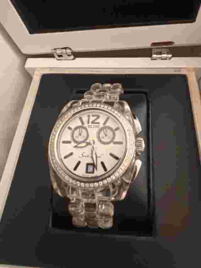 Elini South Beach Sport Watch With Diamond Bezel