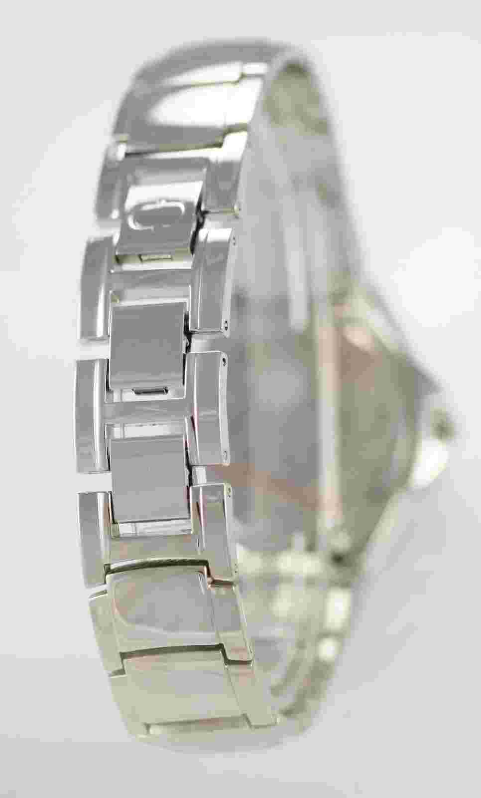 Charles Delon Watch Men Stainless Steel Silver Batt Water Resistant Black Quartz