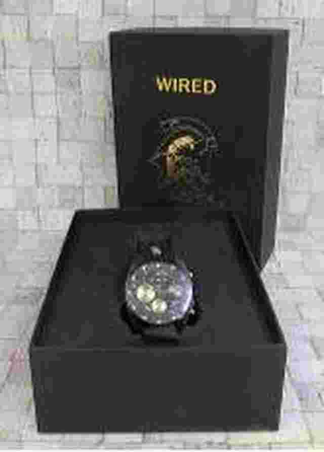 Wired Ruden Scallab Black Gold Chronograph Cook Otage Watch
