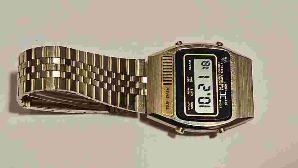 TIME-DATE 80s New Old Stock LCD Watch With Alarm