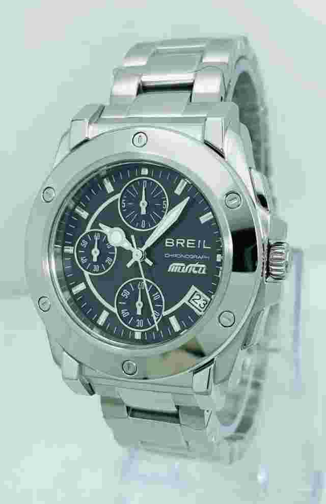 Breil TW0724 Unisex  Chronograph MOP Dial Stainless Steel Link Bracelet Watch