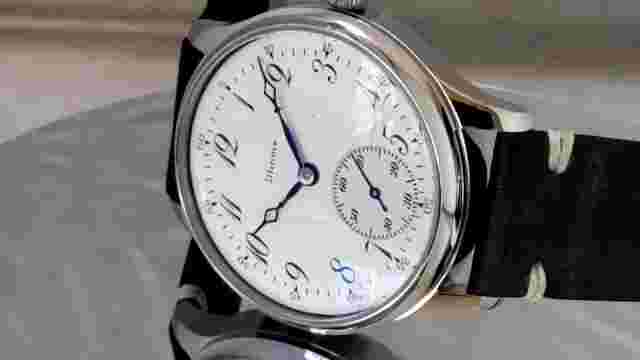 Illinois 12s Pocket To Wrist Watch Conversion 44mm SS c. 1920 17 Ruby Movement