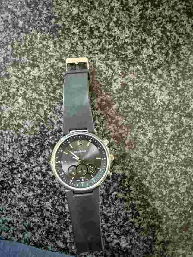 Cote D'azur men's dress watch. Large black multi function face Needs Battery