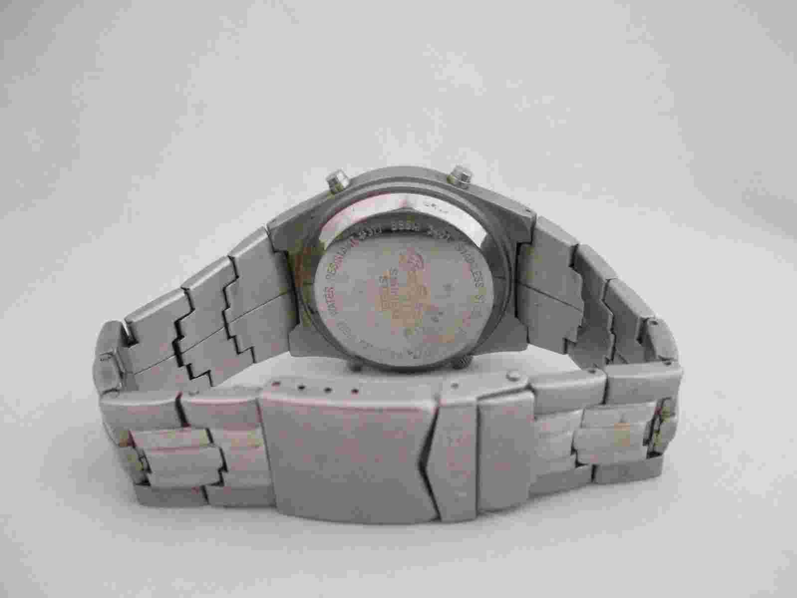 BUM Equipment Men's Silver Toned Link Band Analog Watch