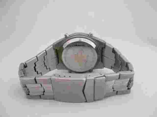 BUM Equipment Men's Silver Toned Link Band Analog Watch