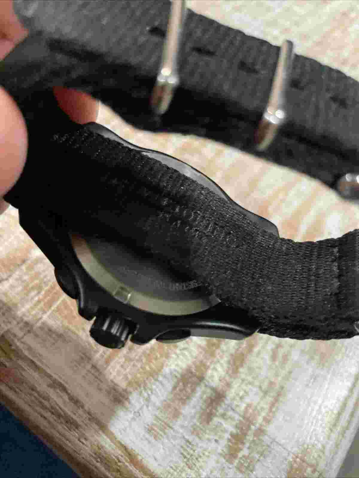 NEW Swiss Army Original Chronograph Black Nylon Men's Watch 241534 SHIP FREE