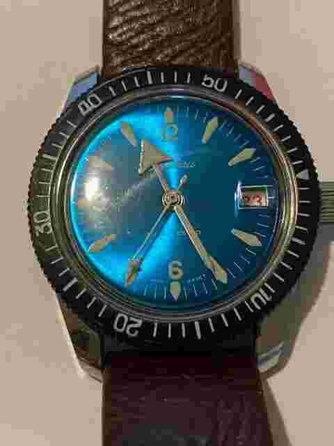Chateau 1970’s Rare Vintage Swiss Diver's Watch Works Great!