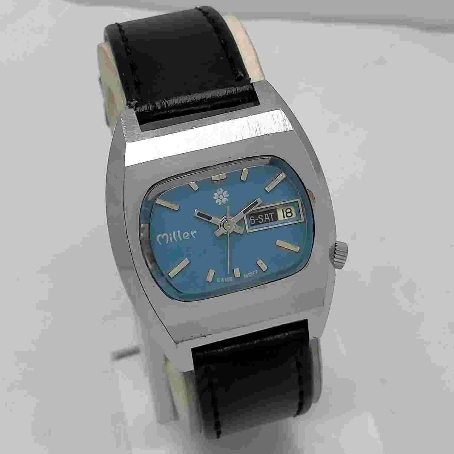 Miller 1217-21 Manual Winding Day/Date Vintage Men’s Watch MUR314MHN2