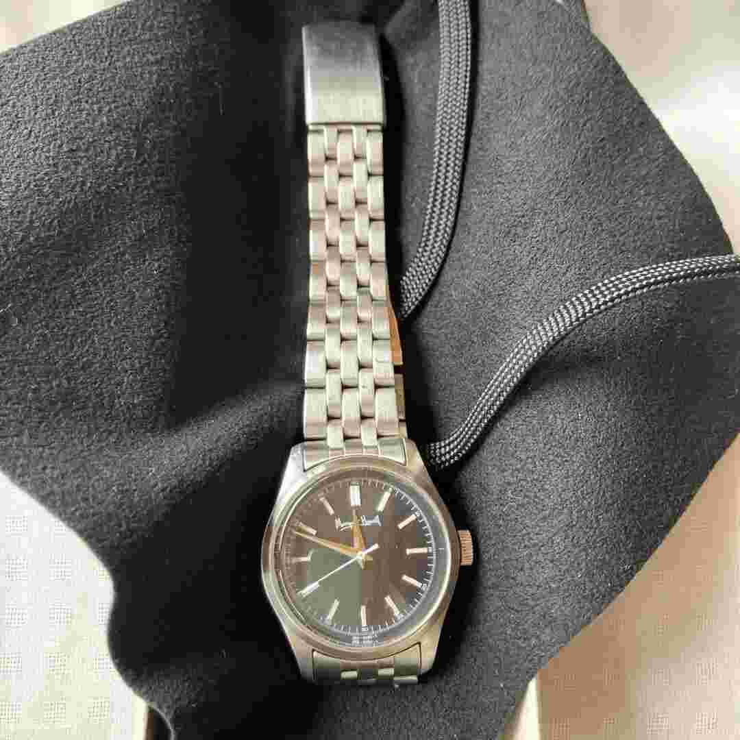 Margaret Howell watch dial black