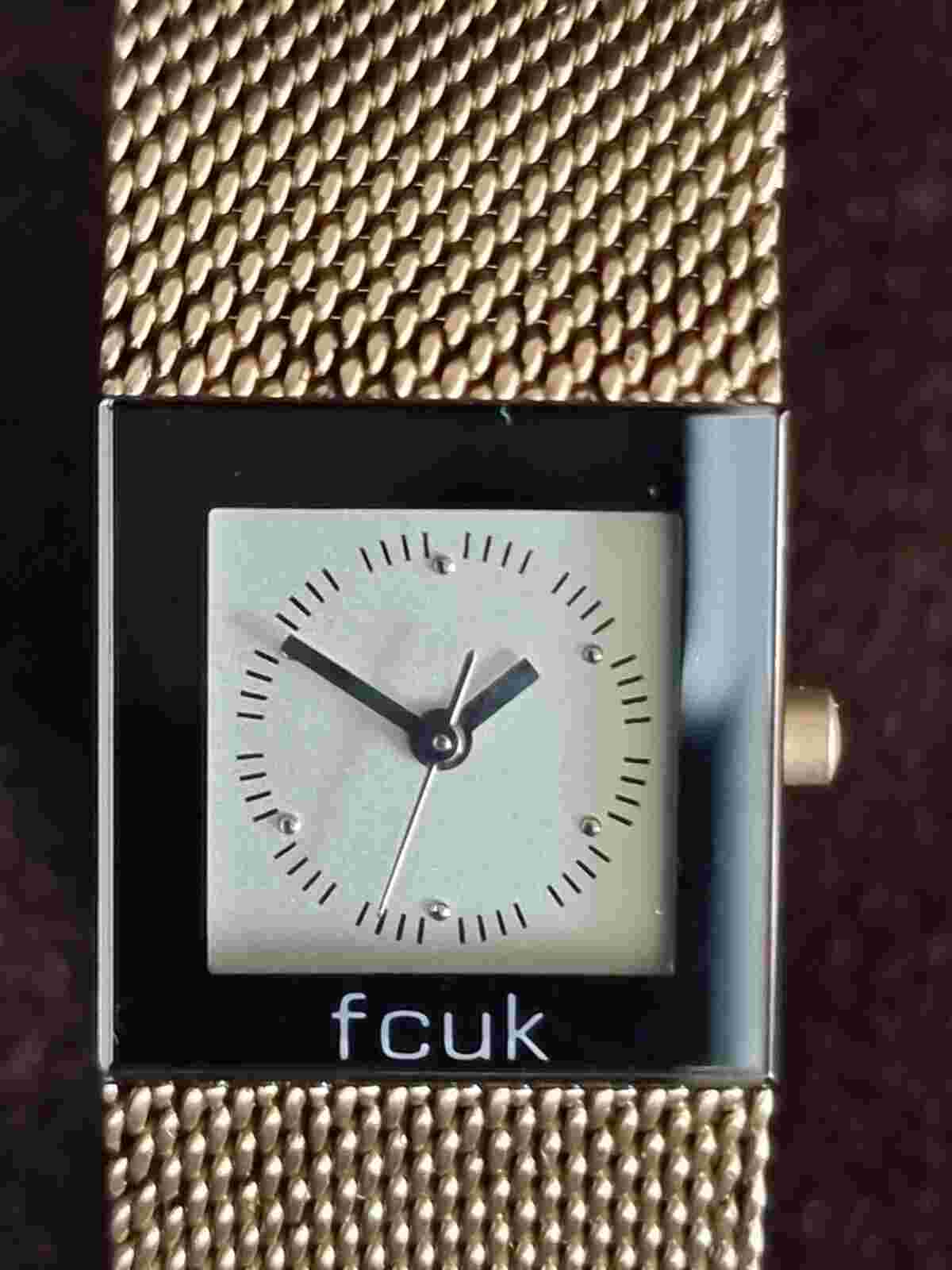 FRENCH CONNECTION FCUK TIME WOMENS WATCH SAMPLE UNRELEASED DIAL SHARK MESH STRAP