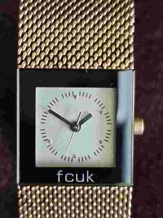 FRENCH CONNECTION FCUK TIME WOMENS WATCH SAMPLE UNRELEASED DIAL SHARK MESH STRAP