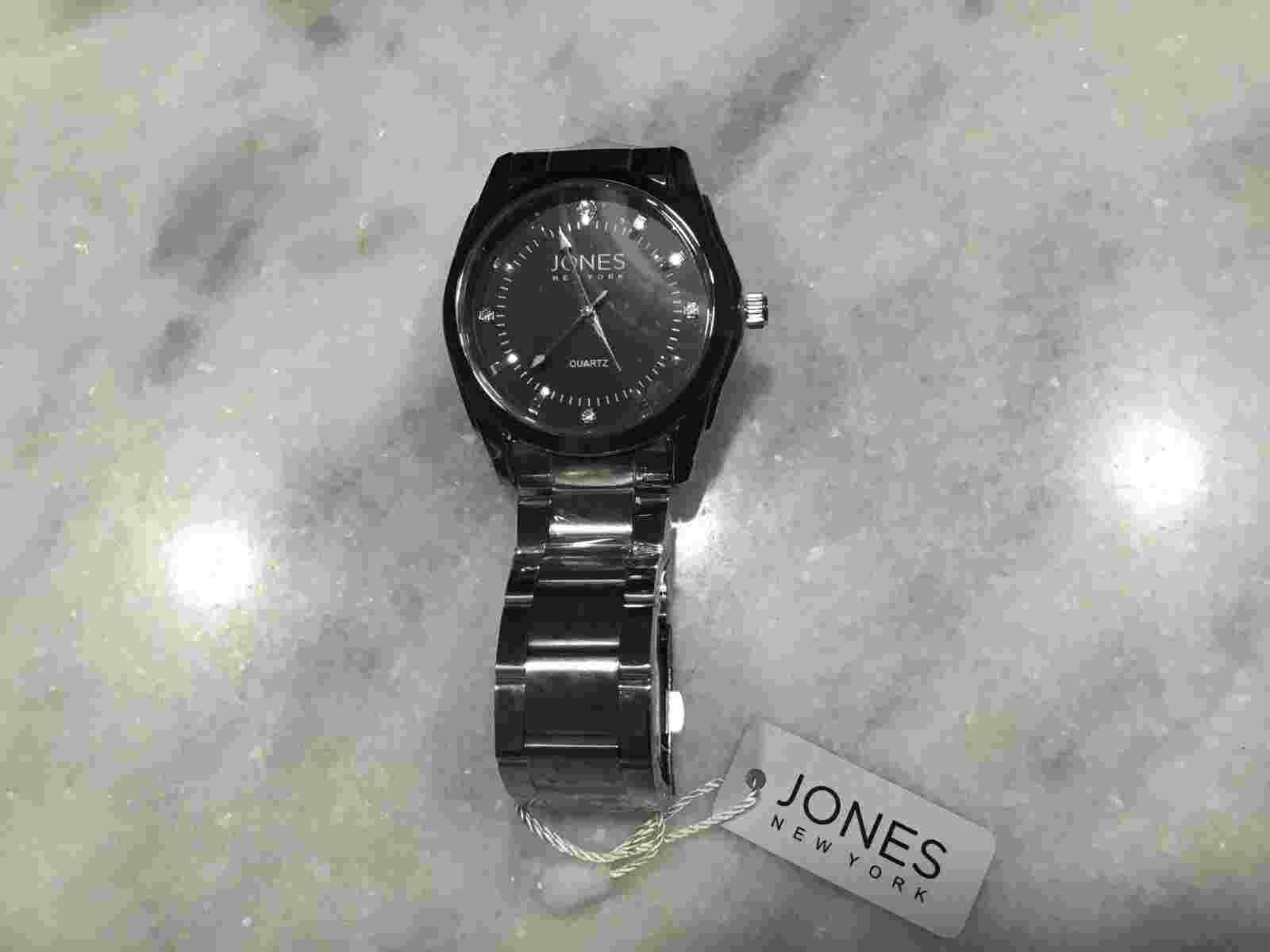 Jones New York Stainless Steel Alexander men’s Watch NIB New in Box with tag