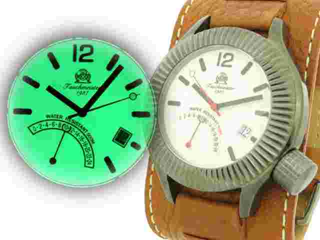 XL German PANZER RETROGRADE GMT 50 ATM WR Luminous T102