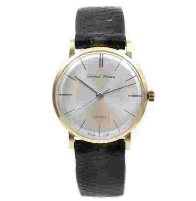Germinal Voltaire 17 Jewel Manual Wind 14K Solid Yellow Gold Vintage Mens watch