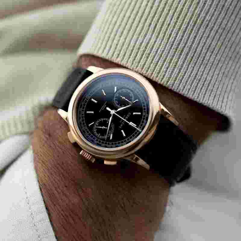 Cornish Heritage Heritage Chronograph Black Rose Gold CW-HC-RG Watch Men's