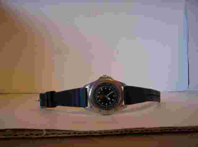 Men's Route 66 Stainless Silver Case Black Rubber Band Quartz Watch - RT0028