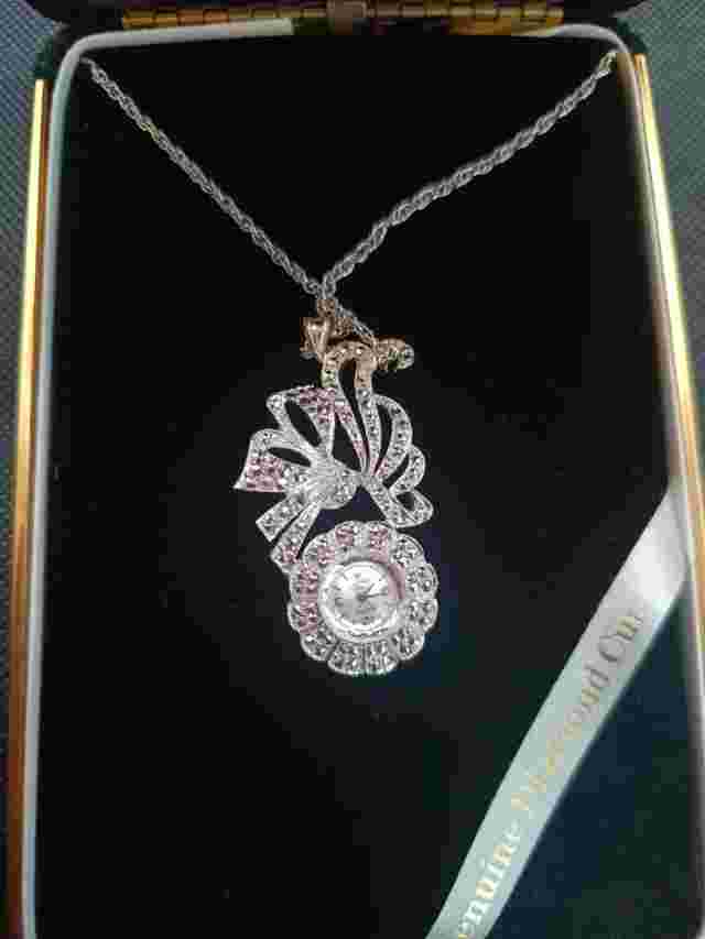 Hilton Ladies Vintage Pendant Watch 17 Jewels Missing Crown/Winder