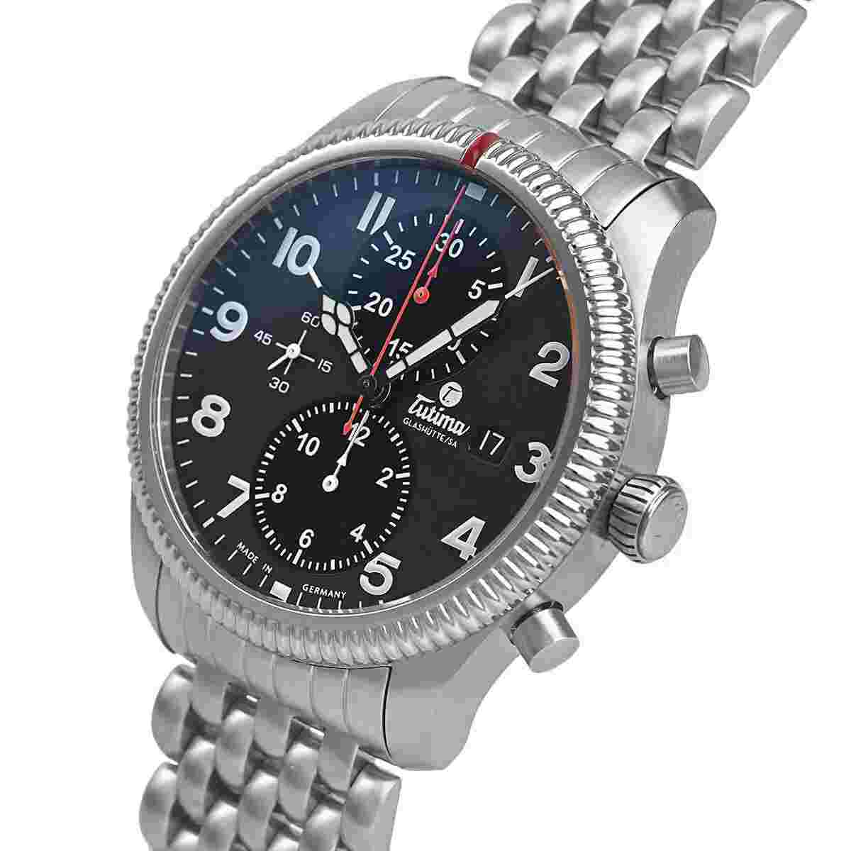TUTIMA Grand Flieger Classic Chronograph 6402-02 Men's Watch "REFURBISHED"