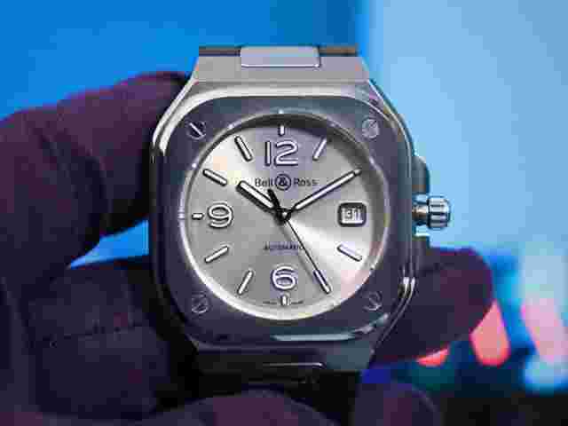 Bell and Ross BR 05 - FULL SET - Automatic Grey Dial Men's Watch BR05A-GR-ST/SRB