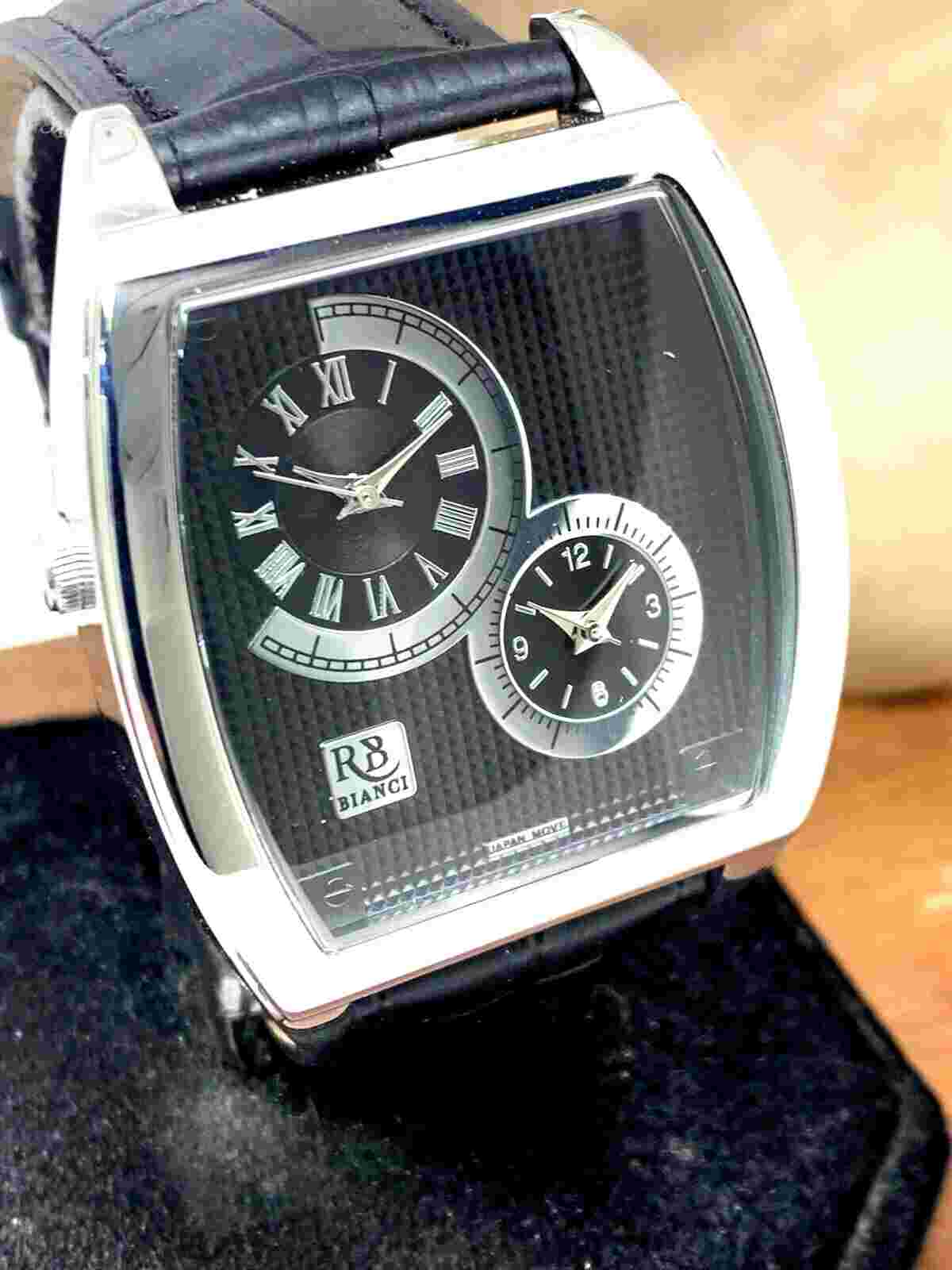 Roberto Bianci RB0741 Benzo 44mm Men's Black Leather Watch