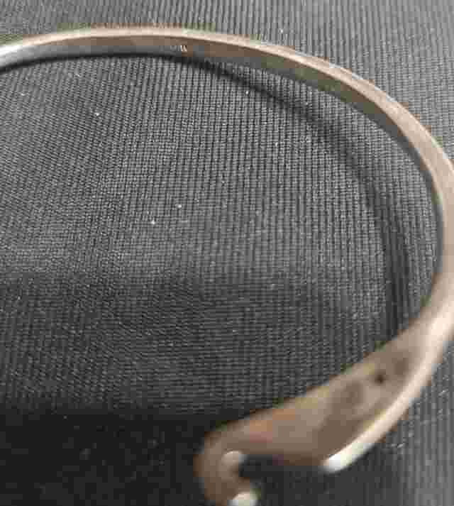 BOMA Sterling Silver (925) Marcasite and Mother of Pearl Bangle Watch (Vtg)Bling