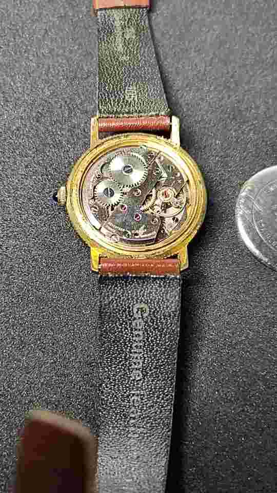 Vintage Lady Liberty Coin Yellow Gold color Mechanical Men's Watch