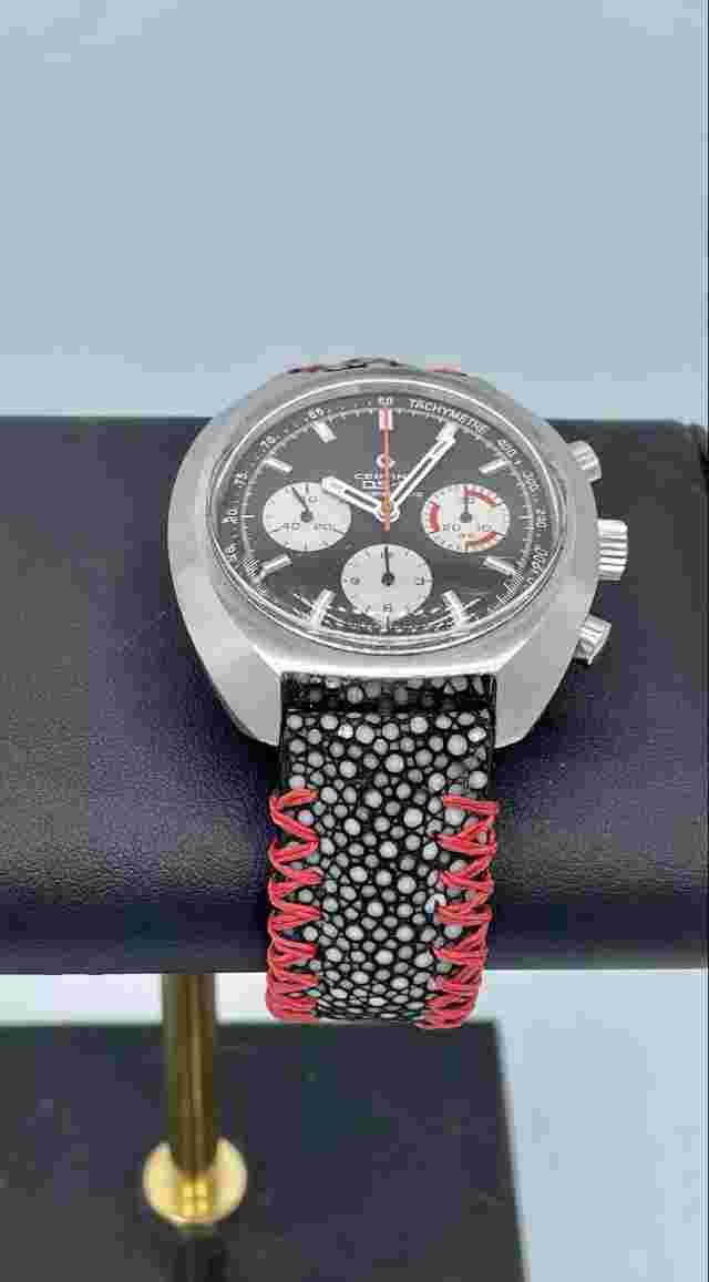 Vintage Certina Chronolympic DS2 Chronograph Swiss Valjoux 72 Manual Wind 43mm