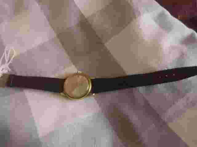 Men’s Vintage Mudu Doublematic Sword Hands Date Function Gold Plated Watch