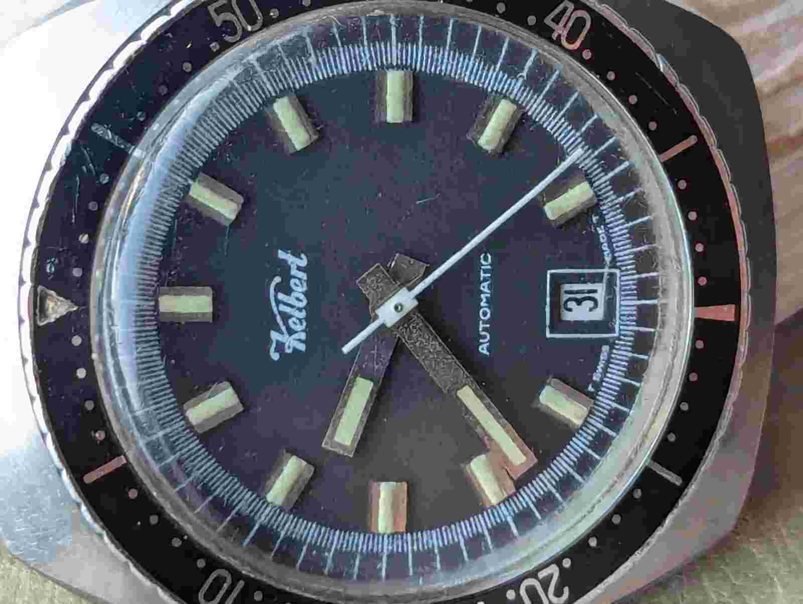 Vintage Kelbert 20 ATM All SS Diver w/Countdown Bezel,Screwdown Crown,ETA 2772