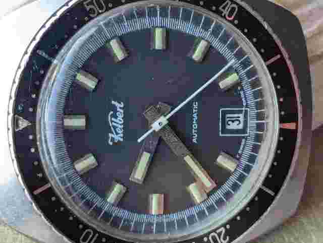 Vintage Kelbert 20 ATM All SS Diver w/Countdown Bezel,Screwdown Crown,ETA 2772