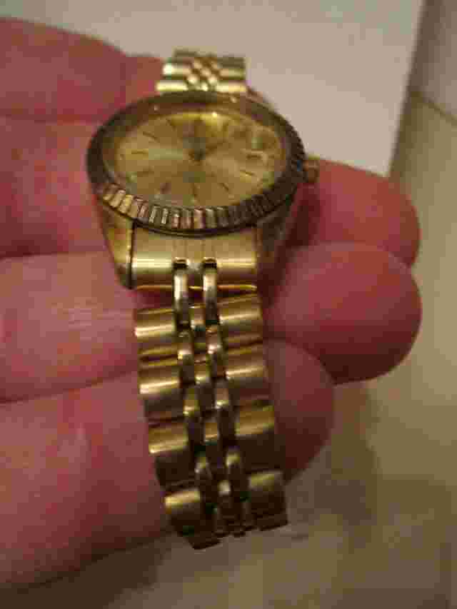 VINTAGE GRUEN PRECISION WATCH FLUTED BEZEL JUBILEE BAND LADIES - OFC-13