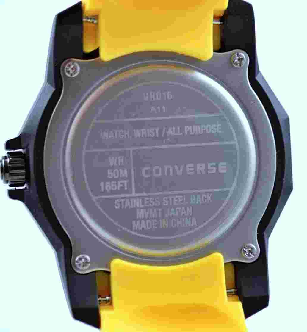 Converse Arena Black Ion Men's Watch Black Yellow VR-016-901 OVP