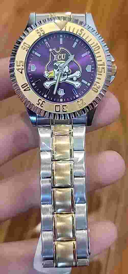 Purple ECU Pirates Competitor Two-Tone AnoChrome Watch