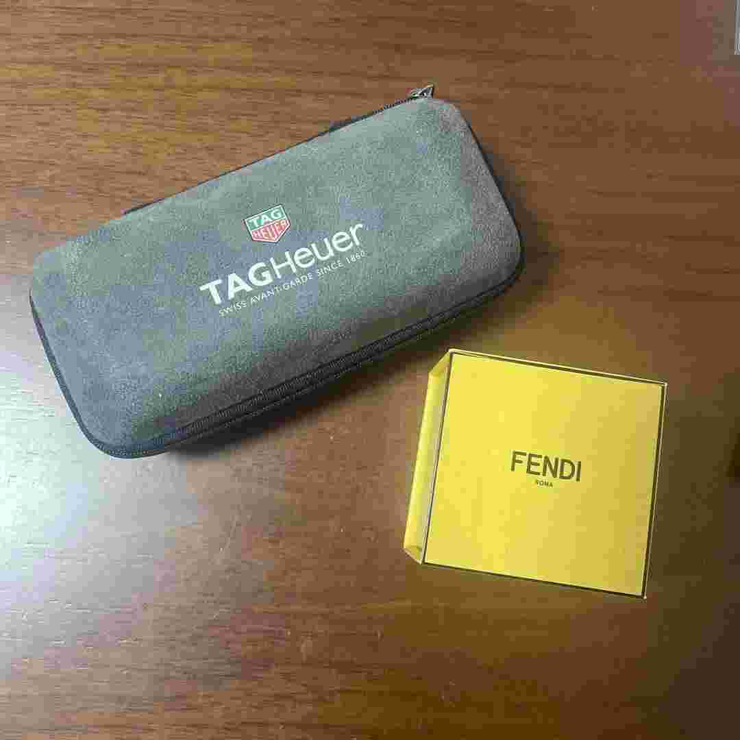 Fendi Ring Tag Heuer Watch Case Box - Empty Storage - Used