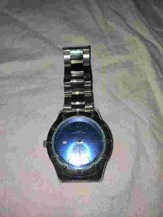 ECLIPSE WATCH 165m WATER RESIST. Luxury Watch silver / blue face