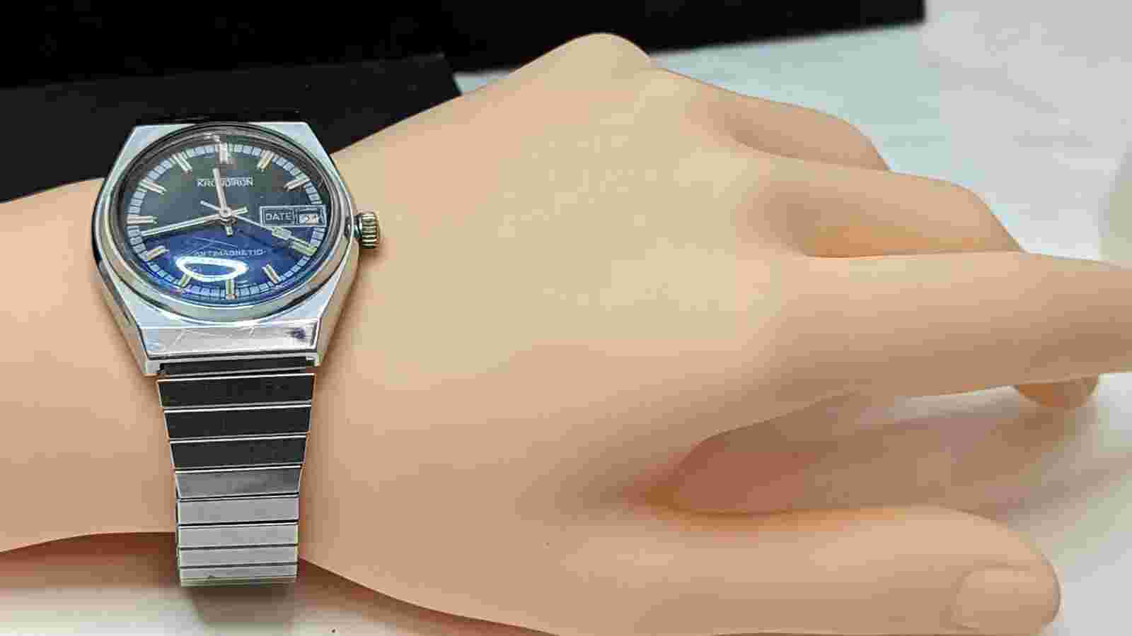 Kronotron Automatic Wristwatch Stretchable Band High  Collectible Men Watches
