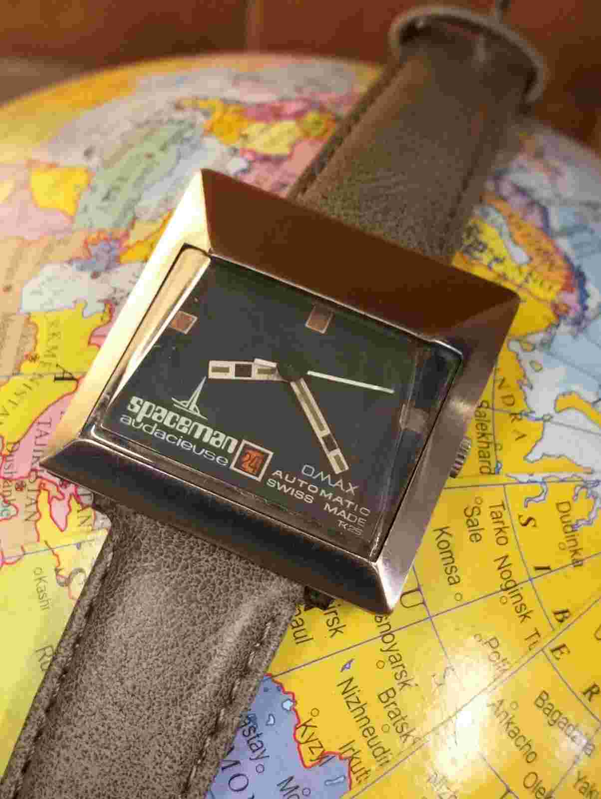 AUTHENTIC OMAX SPACEMAN AUTOMATIC SWISS TK25 MEN'S RETRO VINTAGE WATCH