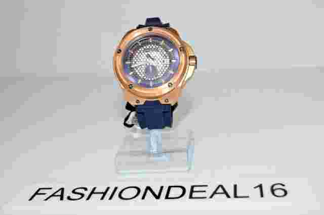 Brand New Orefici Rose-Tone SS Blue Silicone ORM15S4708 MSRP $595 Watch