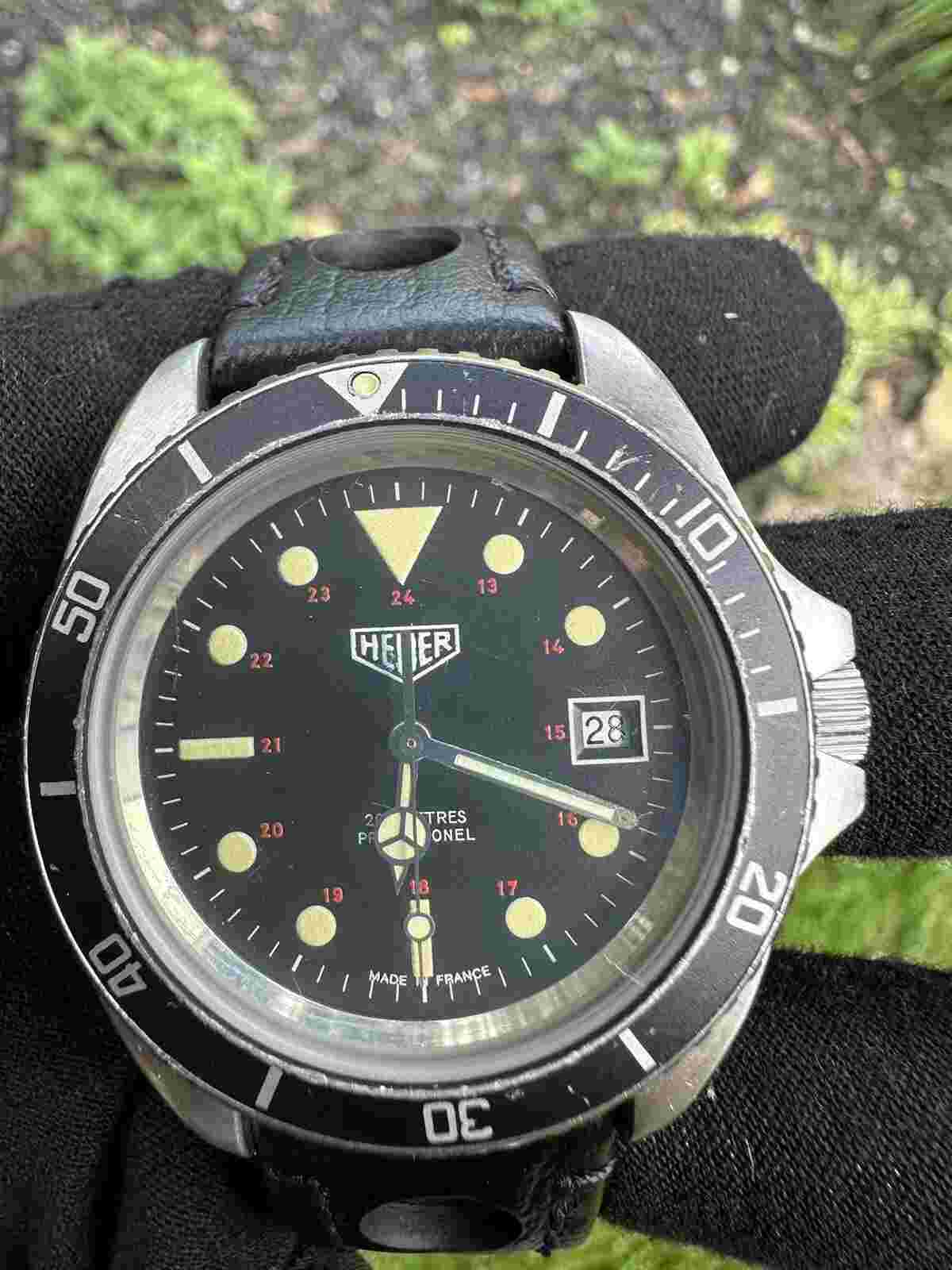 Heuer 844 Monnin Vintage Dive Watch Mk2 RARE Mens