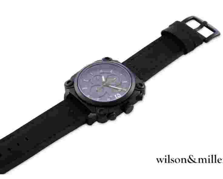 Wilson & Miller Tactical Mens Black Watch Black Dial Military USA