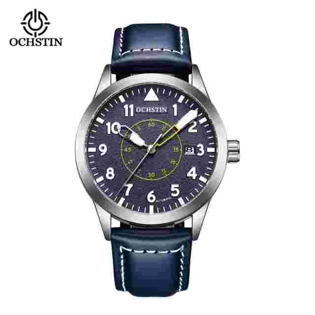 Ochstin Automatic Mechanical Watch Leather Belt Waterproof Men's Fashion 42mm