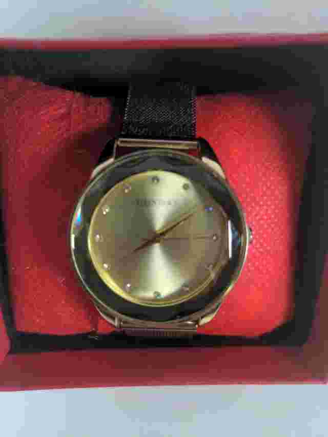 Ellen Tracey Gold effect Ladies Watch. See photos