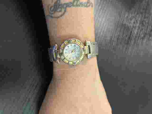 Willow Bay Wristwatch Gold & Silver Tone Expansion Band Watch Untested AS IS