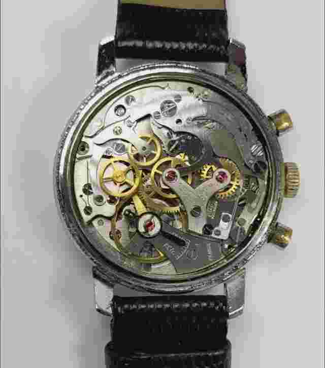 Vintage Andre Bouchard Chronograph 17 Jewels Manual Wind
