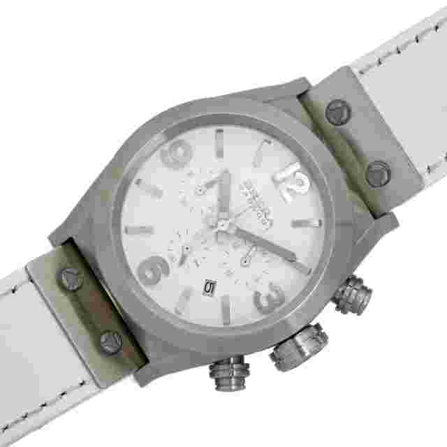 Brera Orologi Eterno Piccolo Chronograph White Dial Men's Watch 38mm