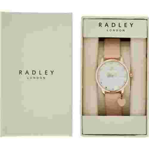 Brand New RADLEY Pale Pink Marble Watch with Radley heart charm RRP£99.5